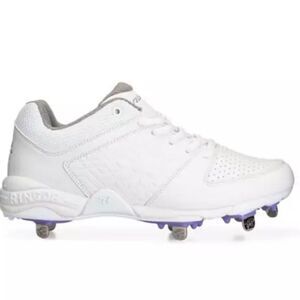 New RIP-IT Women's white Diamond Metal Softball Cleats Ringor sneakers purple